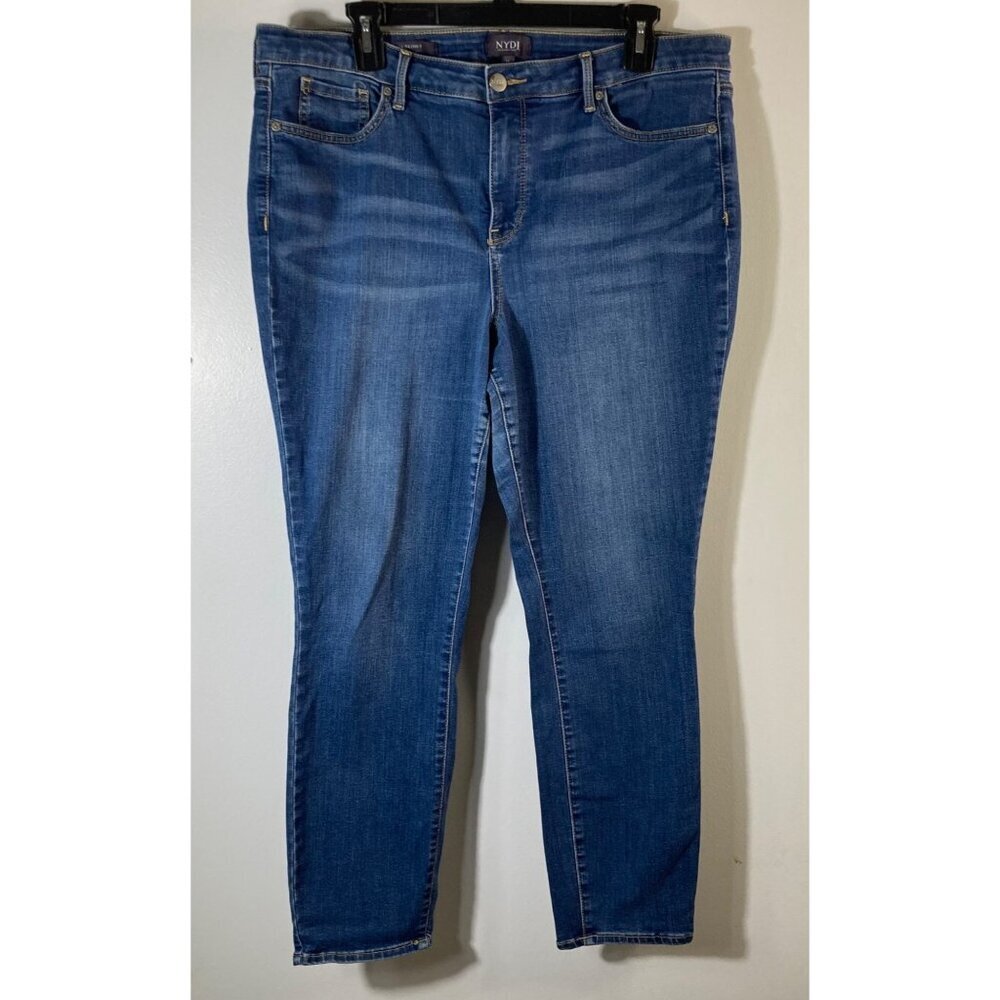 Womens NYDJ Ami Skinny Jeans Lift Tuck Blue 16